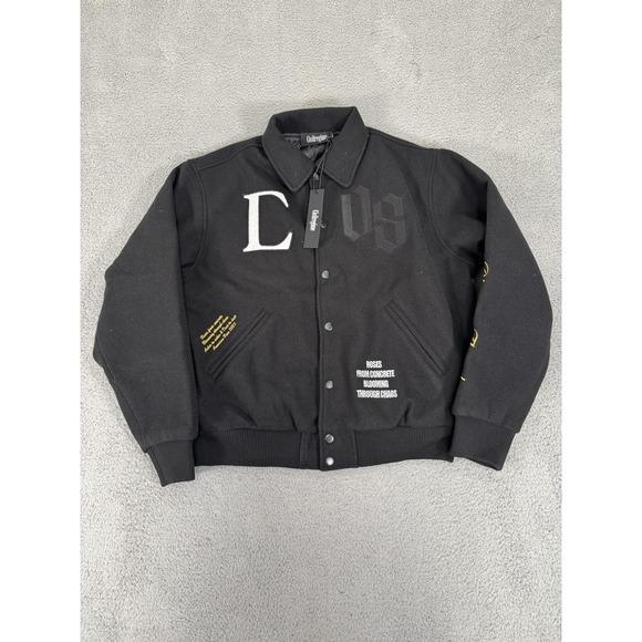 Civil Regime Varsity Jacket Mens Large Blooming Skies Pegasus Chaos Embroidered - Picture 1 of 13